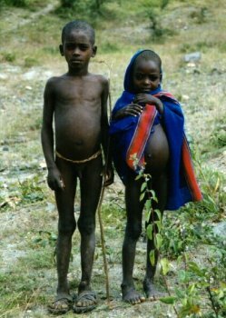 ethiopians with big fat beer bellies. Would u sponsor one of these greedy little pygmies?